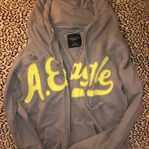 american eagle zip up sweatshirt